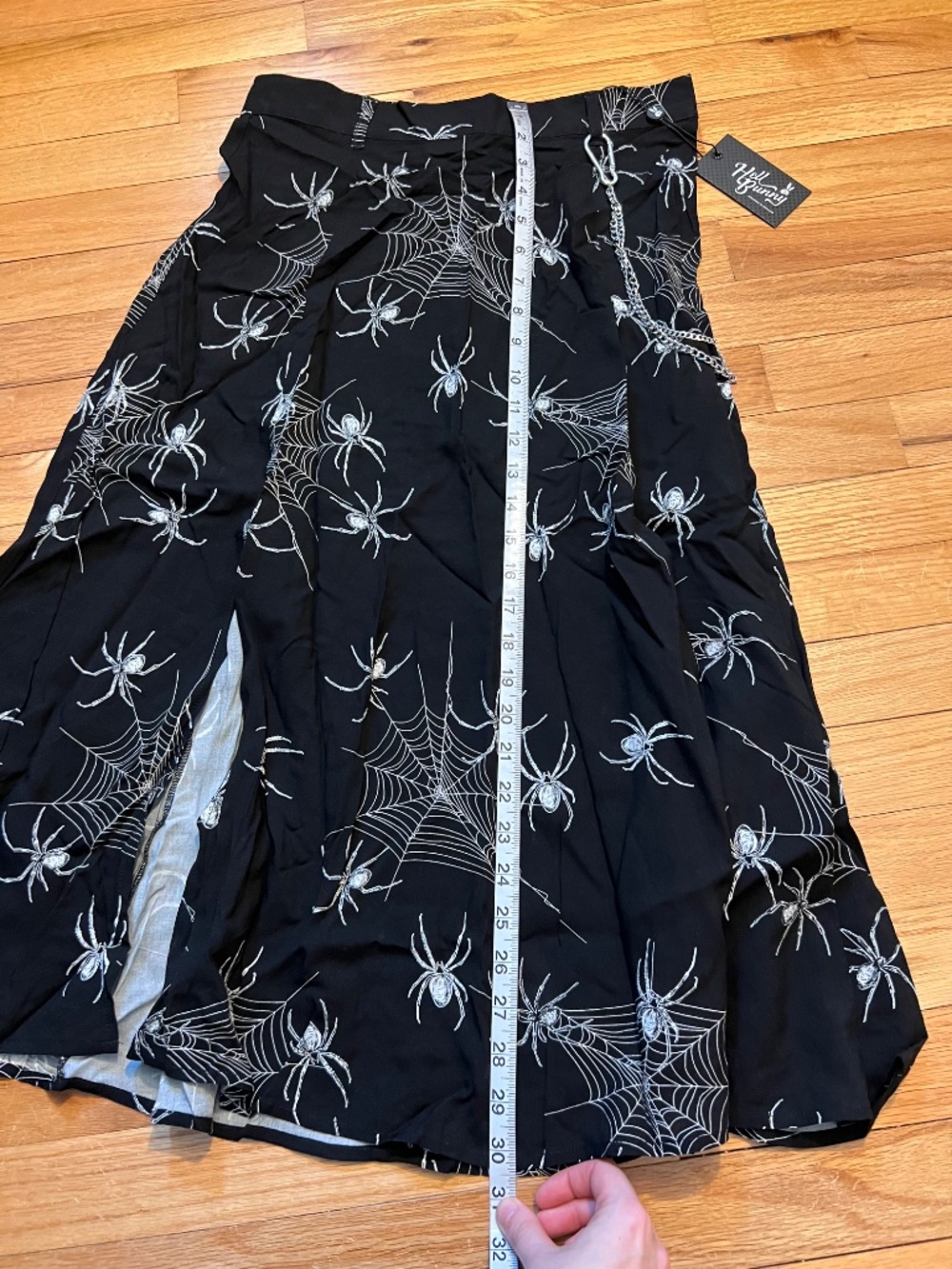 Hell Bunny Corporate Goth Midi Skirt - Picture 4 of 8